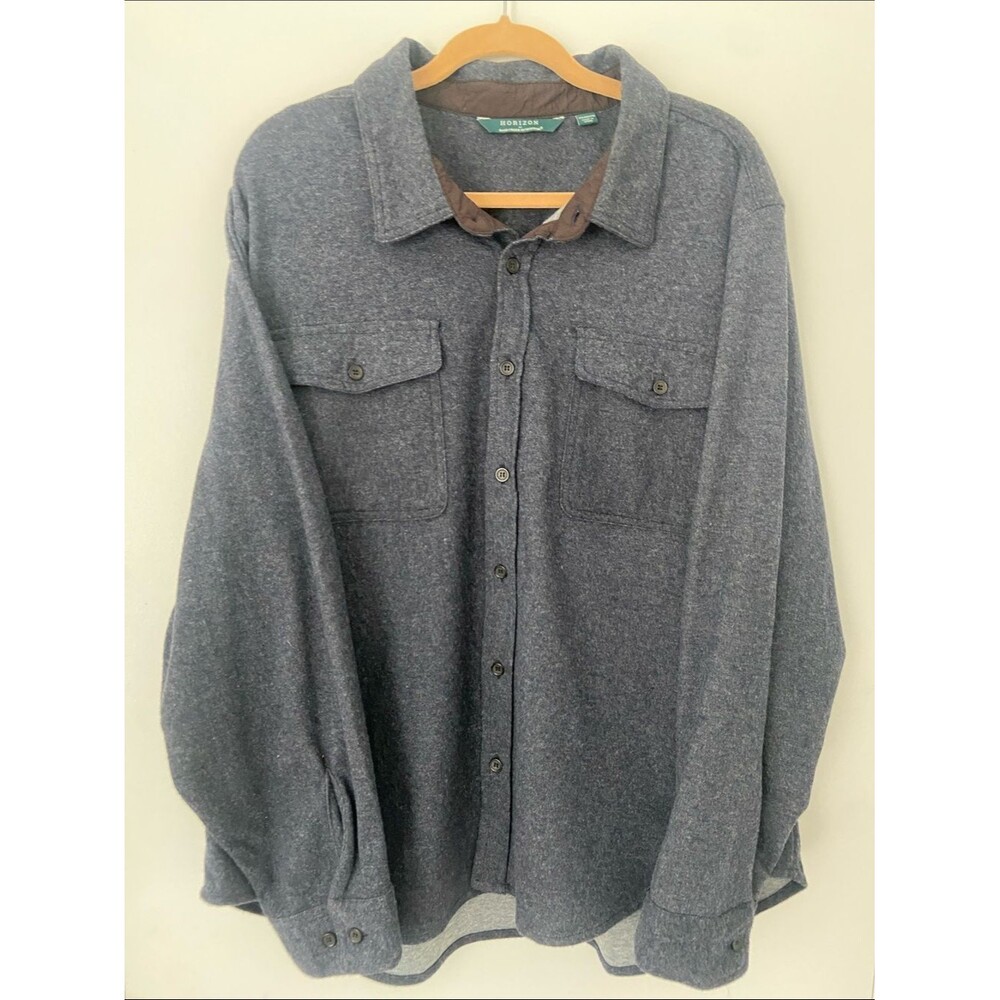 Horizon by Bass Creek Men’s Charcoal Button-Up Shirt Jacket